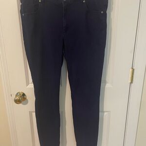 LOFT Dark Navy Casual Straight Pants
